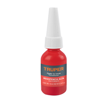 Fijador de Roscas Permanente 10 Ml Rojo Truper