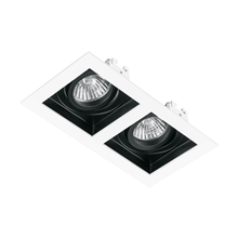 Luminario Empotrable con 2 Spots Dirigibles Volteck
