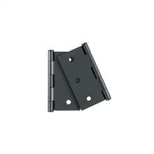 Bolsa con 2 Bisagras Cuadradas Acero Negro Basic