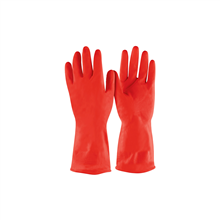 Guantes de Látex para Limpieza Rojos Pretul