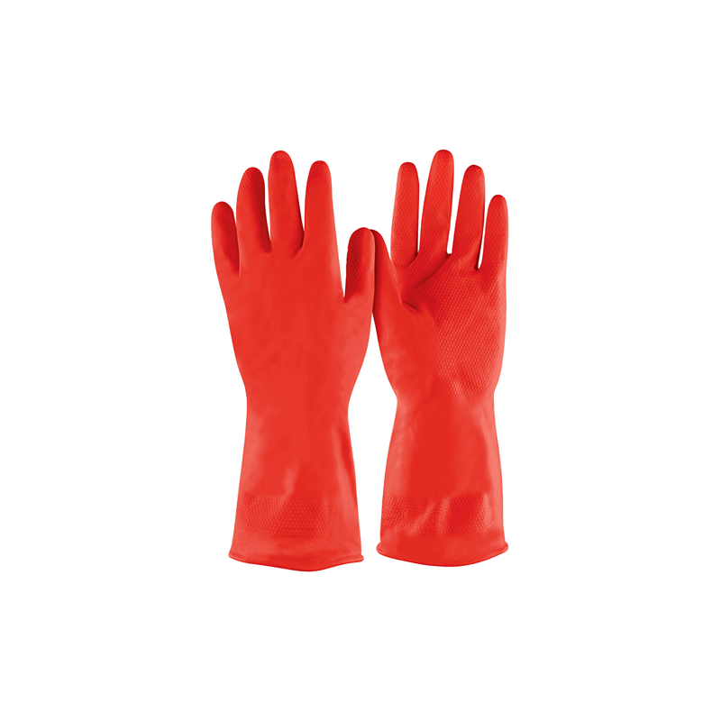 Guantes de Látex para Limpieza Rojos Pretul