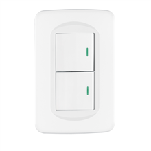 Placa Armada 2 Interruptores 1.5 Módulos Toledo Basic