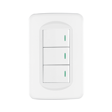 Placa Armada 3 Interruptores 1 Módulo Toledo Basic