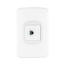 Placa Armada 1 Toma para Teléfono 1.5 Módulos Toledo