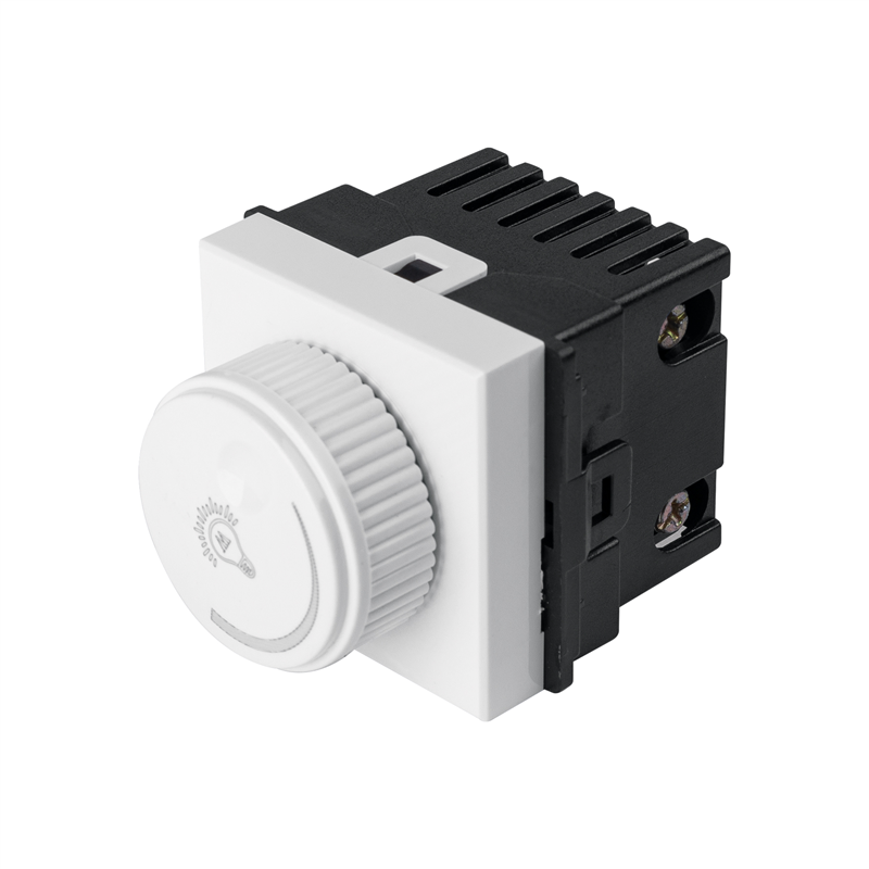 Dimmer Giratorio de 1.5 Módulos Línea Toledo Basic Dimmer Giratorio de 1.5 Módulos Línea Toledo Basic