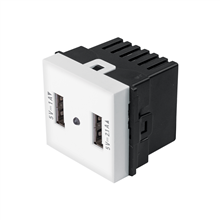 Toma con 2 Puertos Usb de 1.5 Módulos Línea Toledo Basic