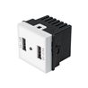 Toma con 2 Puertos Usb de 1.5 Módulos Línea Toledo Basic Toma con 2 Puertos Usb de 1.5 Módulos Línea Toledo Basic