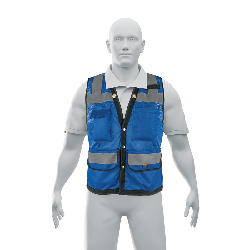 Chaleco Seguridad Reforzado Azul con Bolsas Expert Chaleco Seguridad Reforzado Azul con Bolsas Expert