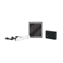 Sistema de Iluminación Solar 6 W con 3 Lámparas Led Volteck