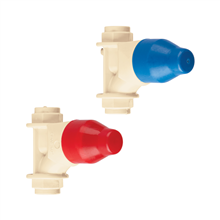 Juego de 2 Llaves de Empotrar Cpvc 1/2 para Regadera Foset