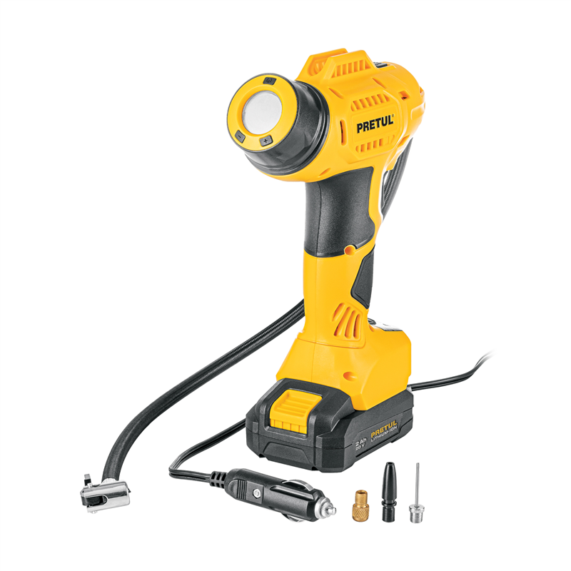 Inflador de Aire 20v 1 Batería 2ah Pretul