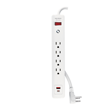 Multicontacto 4 Entradas 1 Usb A + 1 Usb C Volteck