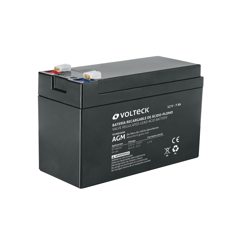 Batería Sellada de Acido-plomo 12 Vcc 7 Ah Volteck