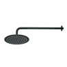 Regadera Plato Redondo 10 con Brazo Negro Foset Riviera