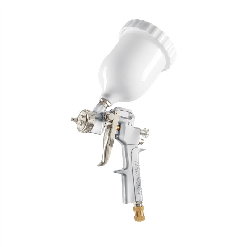 Pistola p/Pintar Híbrida Vaso Plástico 1.3mm Truper
