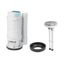 Válvula de Descarga Dual p/Wc de 2 Pcs 2 c/Empaque Y Botón