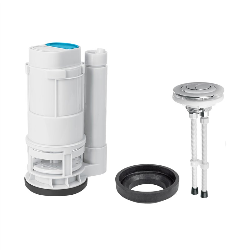 Válvula de Descarga Dual p/Wc de 2 Pcs 3 c/Empaque Y Botón
