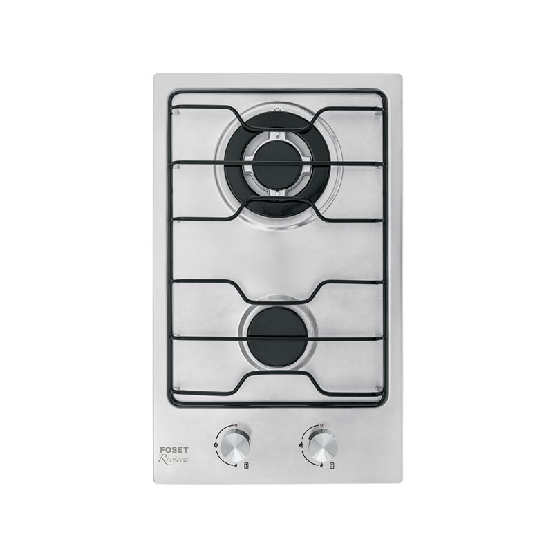 Parrilla Gas Empotrable 30cm 2 Quem Inox Esmalte Foset