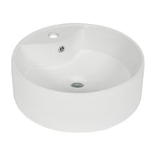 Lavabo de Porcelana de Sobreponer Redondo Blanco Foset