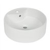 Lavabo de Porcelana de Sobreponer Redondo Blanco Foset