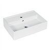 Lavabo de Porcelana de Sobreponer Rectangular Blanco Foset