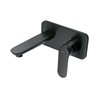 Monomando A Pared para Lavabo Negro Foset Riviera