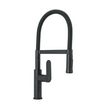 Monomando Nariz Flexible para Fregadero Negro foset Riviera