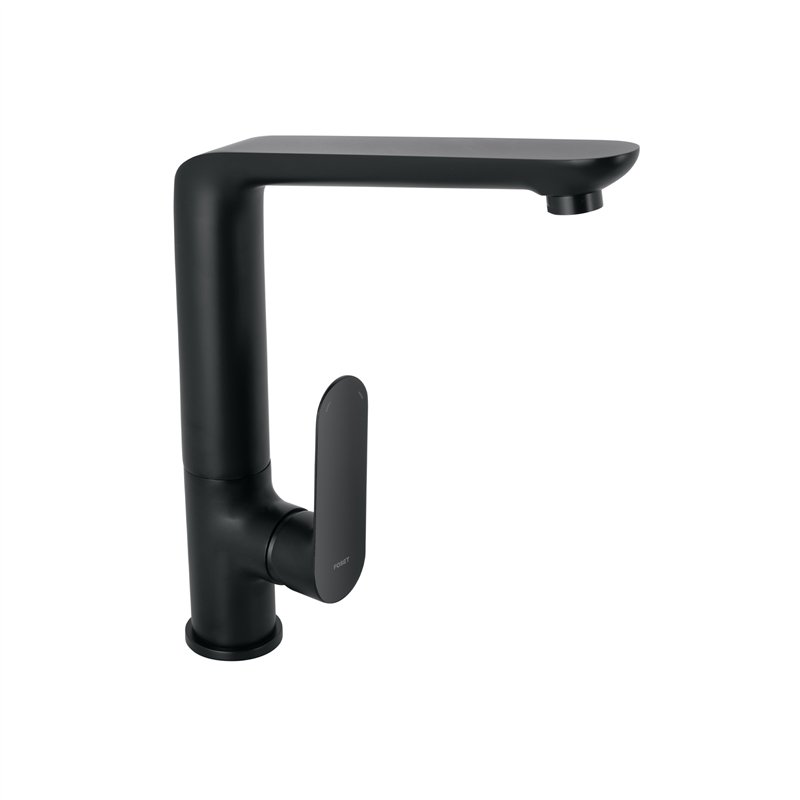 Monomando Cuello Alto para Fregadero Negro Foset Riviera