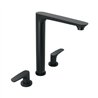 Mezcladora Cuello Alto para Fregadero Negro Foset Riviera