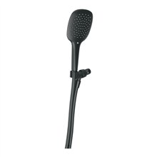 Regadera de Teléfono con Soporte Negro Foset Riviera