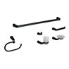 Juego de 6 Accesorios para Baño Negro Foset Riviera Juego de 6 Accesorios para Baño Negro Foset Riviera