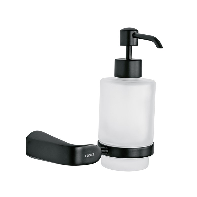 Dispensador de Jabón A Pared Negro Foset Riviera