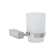 Portavaso Cepillero con Vaso de Vidrio Foset Kubo