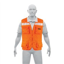 Chaleco Brigadista Reforzado Naranja Truper Expert