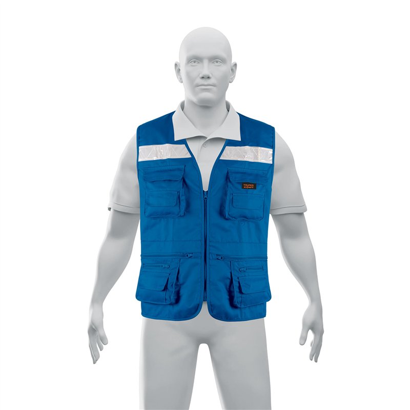 Chaleco Brigadista Reforzado Naranja Truper Expert