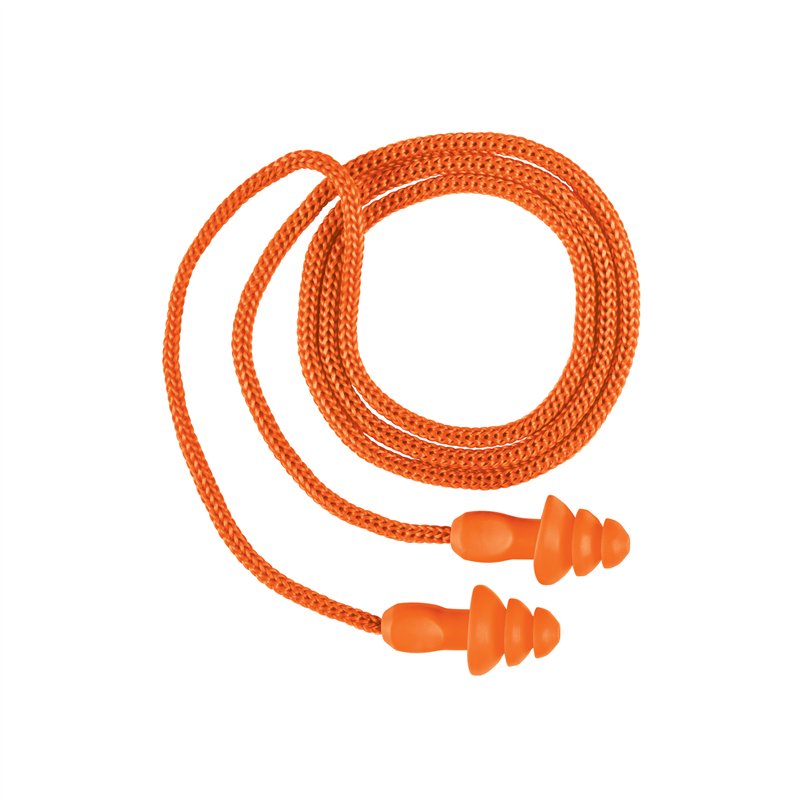 Tapón Auditivo Reutilizable Barrera c/Cordón-estuche 50 Pz