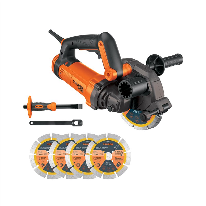 Sierra Ranuradora de Concreto 5 1500 W Truper Pro