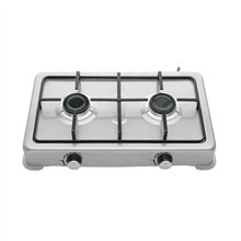 Parrilla de Gas de Sobreponer 2 Quemadores Inox Foset Aero