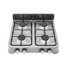 Parrilla de Gas de Sobreponer 4 Quemadores Inox Foset Aero