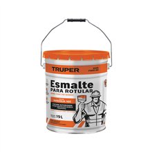 Pintura Esmalte para Rotular Naranja Cubeta 19 L Truper