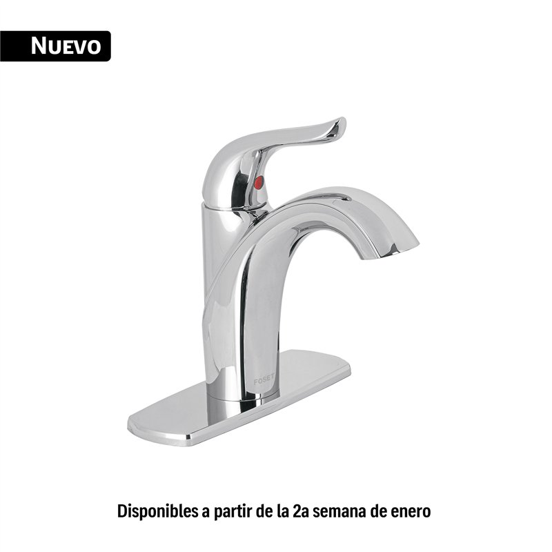 Monomando Corto Lavabo Cromo Foset Aero