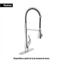 Monomando Fregadero Cromo Semi Profesional Foset Aero