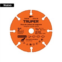 Disco Multimaterial de Carburo de Tungsteno Truper