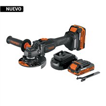 Esmeriladora 4-1/2 20v 2 Baterías 4ah Industrial