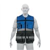 Chaleco Brigadista con Cintas Reflejantes Azul Pretul