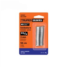 Soldadura 95/5 para Tubería de Gas 48 G Soldafácil