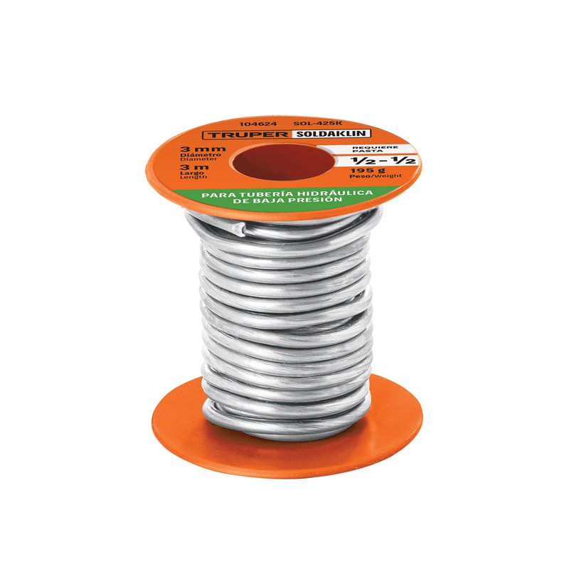 Soldadura 1/2-1/2 para Tubería Baja Presión 250g Soldaklin