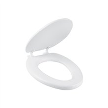Asiento Alargado Acojinado para Wc Cerrado Blanco Aqua