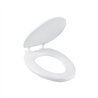 Asiento Alargado Acojinado para Wc Cerrado Blanco Aqua