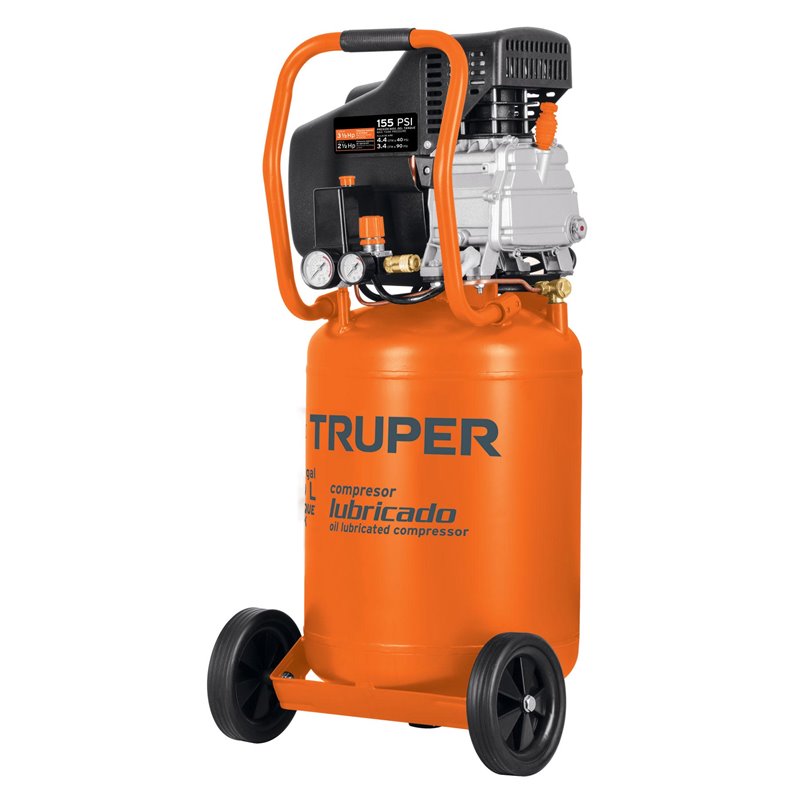 Truper COMP-50LT, Compresor de aire 50L, lubricado, horizontal, potencia  máxima, 3 1/2 HP, 120 V : : Herramientas y Mejoras del Hogar